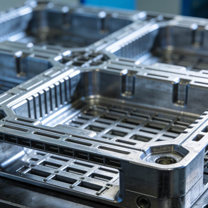 กล่องหมุนเวียนโลจิสติกส์และแม่พิมพ์พาเลท